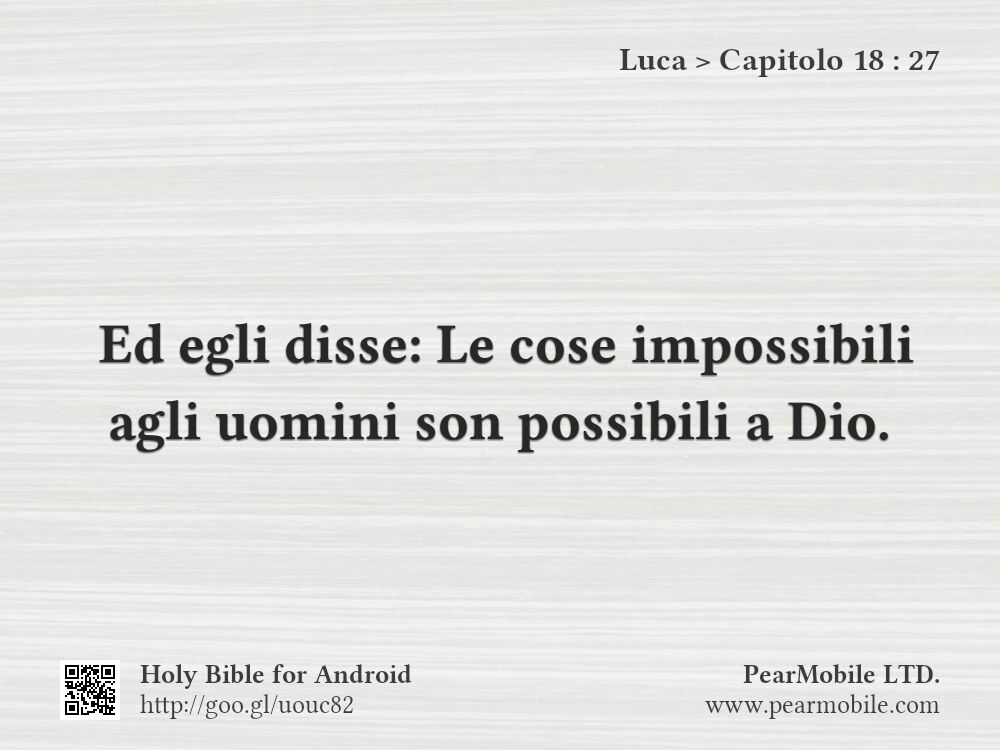 Luca, Capitolo 18:27